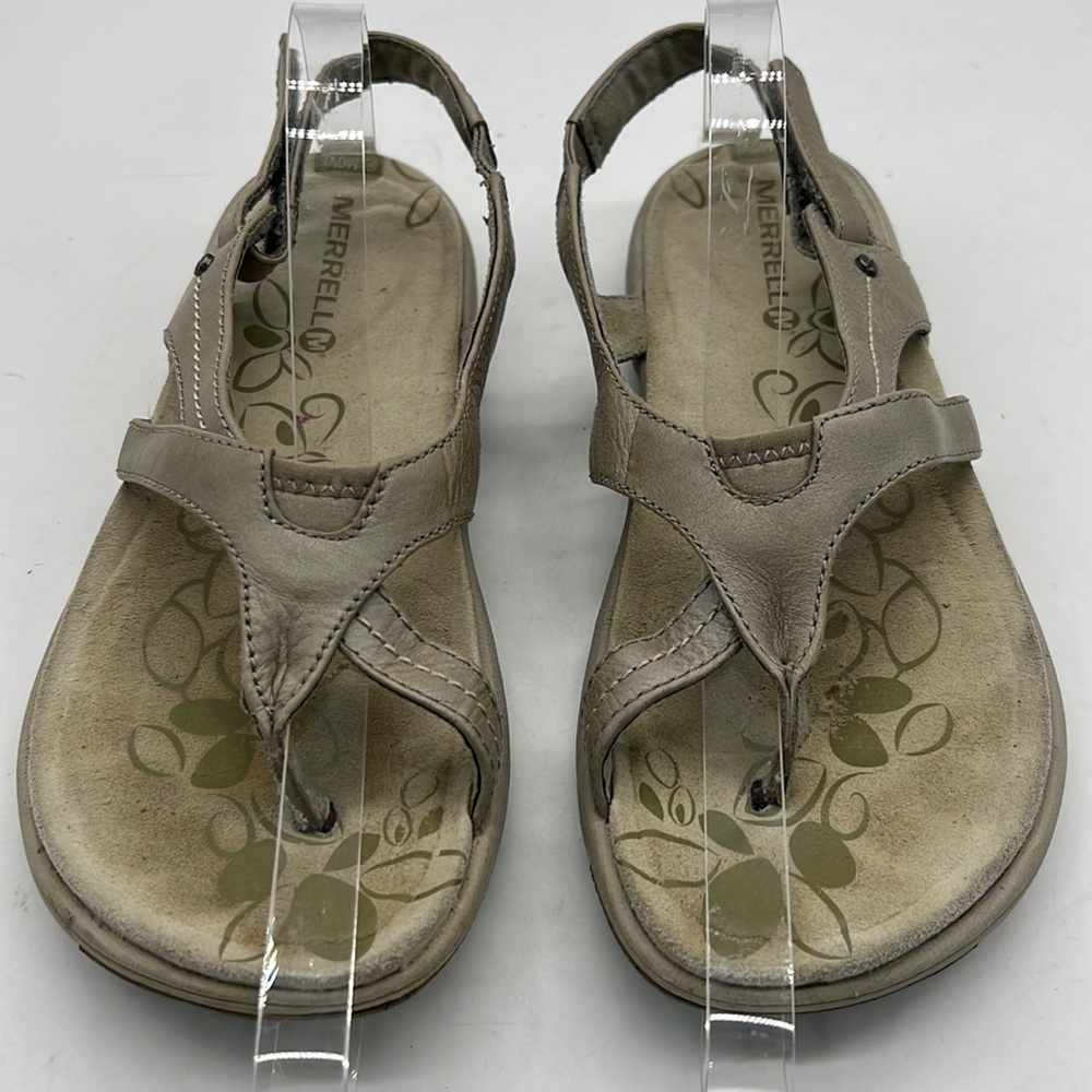 Merrell "Move" Gray Leather Sandals size 6